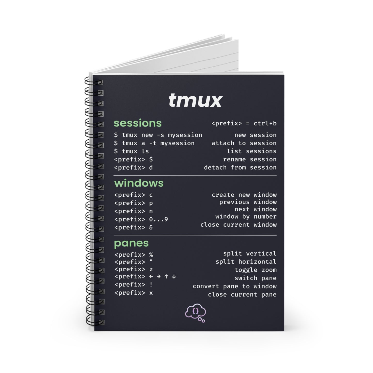 Cheatsheet Notebook - Tmux