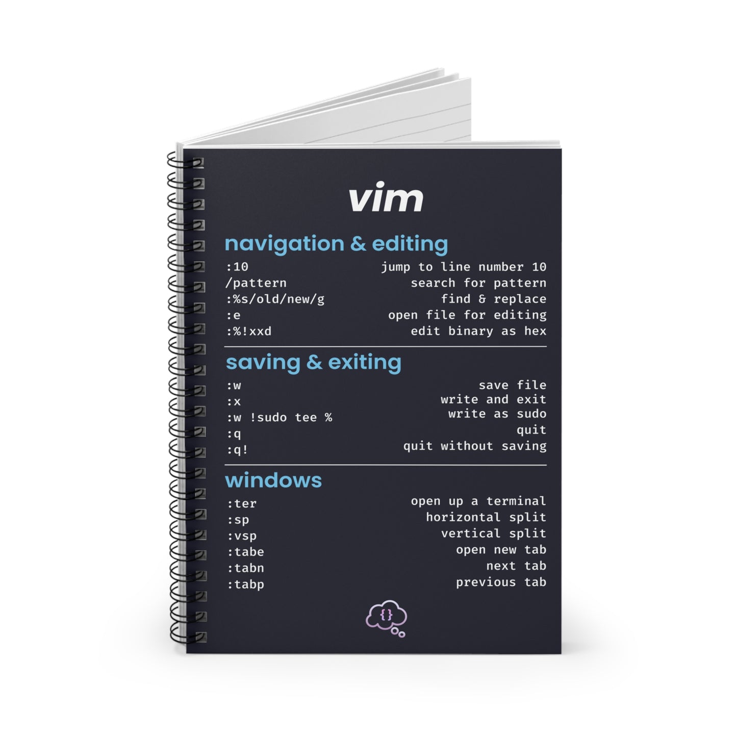 Cheatsheet Notebook - VIM