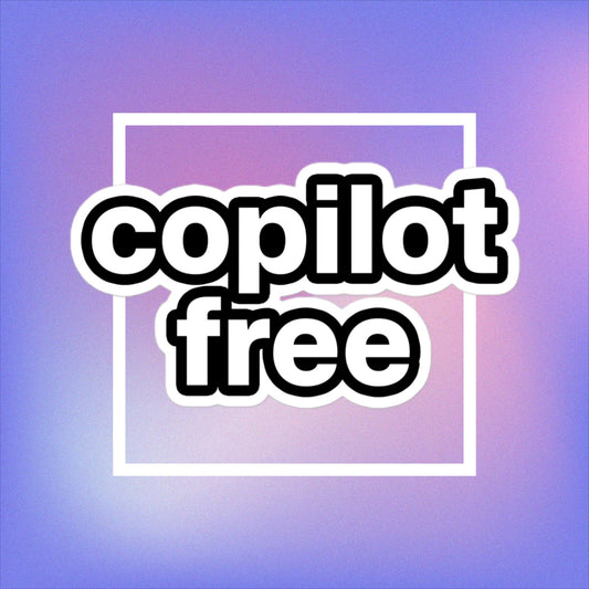 "copilot free" sticker